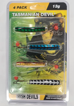 Load image into Gallery viewer, Wigston's Lures Tassie Irish Devils (13g)(4 Pack)