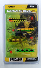 Load image into Gallery viewer, Wigston's Lures Tassie Predator Devils (13g)(4 Pack)
