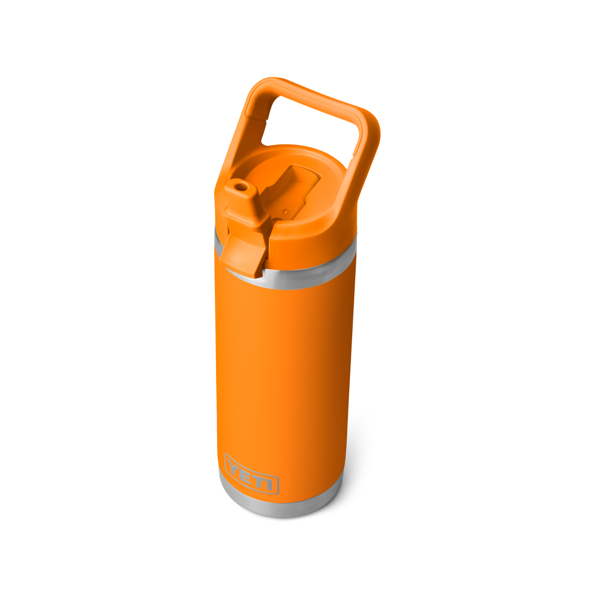 Yeti Rambler 18oz 532ml Insulated Bottle with Colour Matched Straw Cap King Crab Orange 70000006309 Yeti-RamblerStraw-18oz
