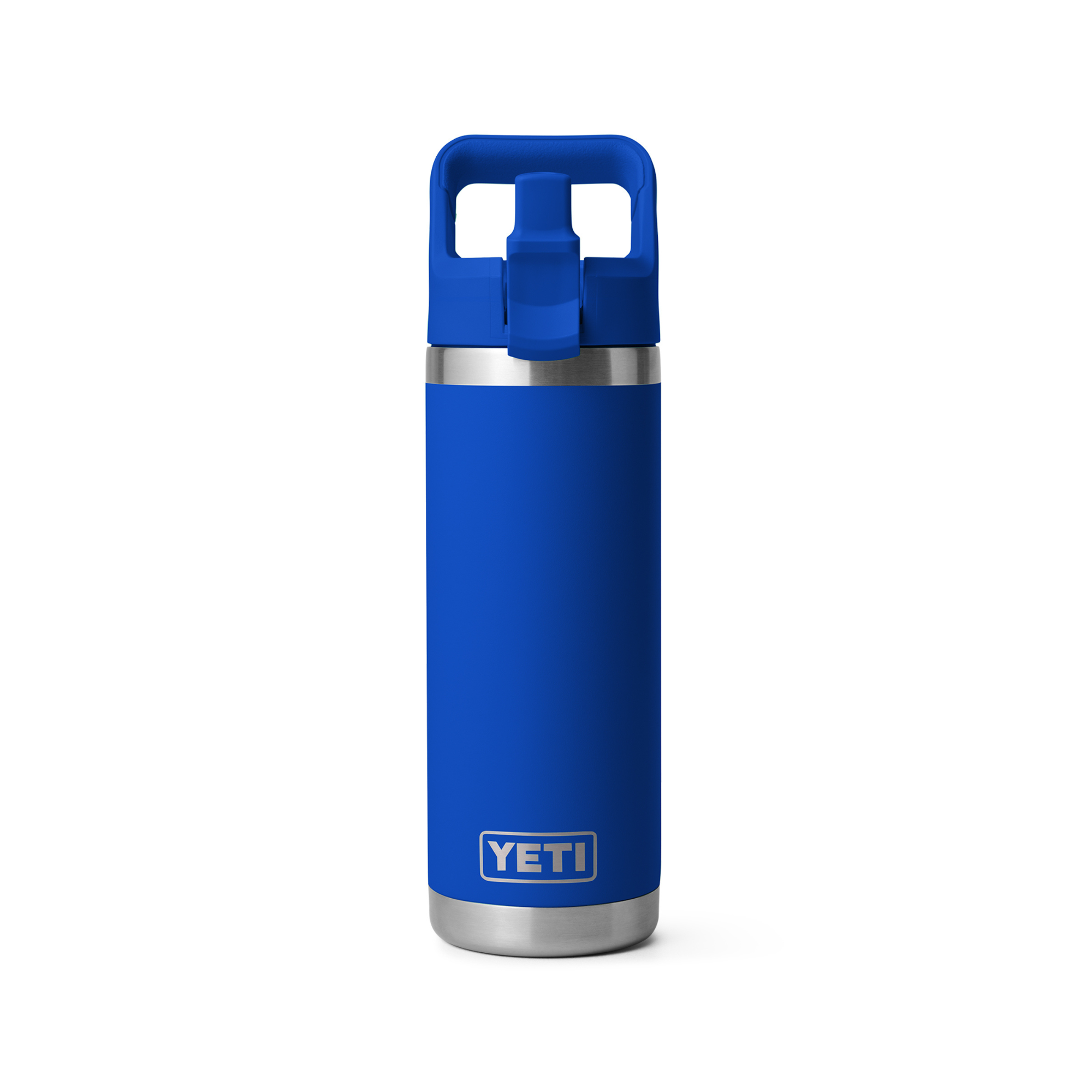 Yeti Rambler 18oz/532ml Insulated Bottle with Colour Straw Cap (Royal Blue)