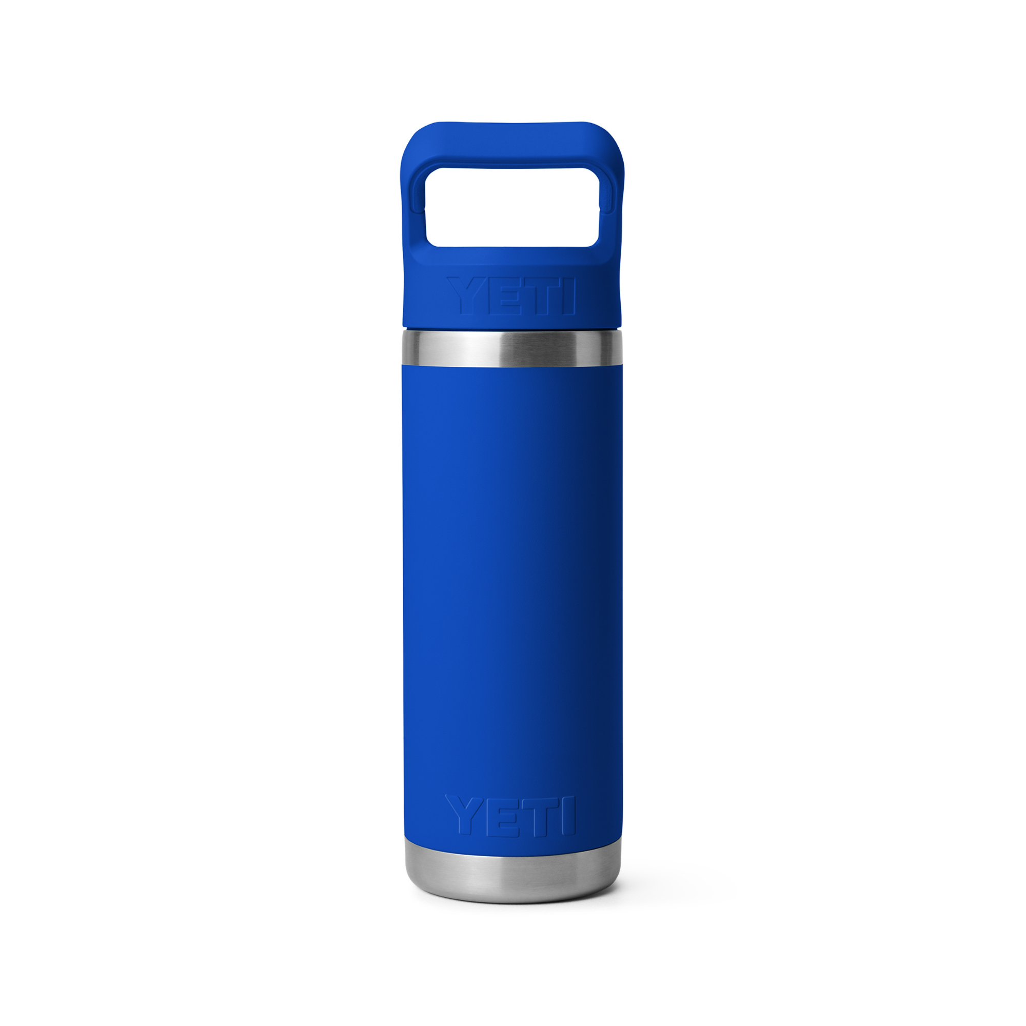 Yeti Rambler 18oz/532ml Insulated Bottle with Colour Straw Cap (Royal Blue)