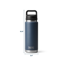 Load image into Gallery viewer, Yeti Rambler Insulated Bottle with Chug Cap (26oz/769ml)(King Crab)