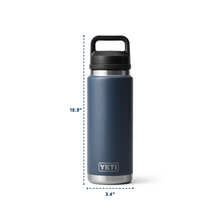 Load image into Gallery viewer, Yeti Rambler Insulated Bottle with Chug Cap (26oz/769ml)(Rescue Red)