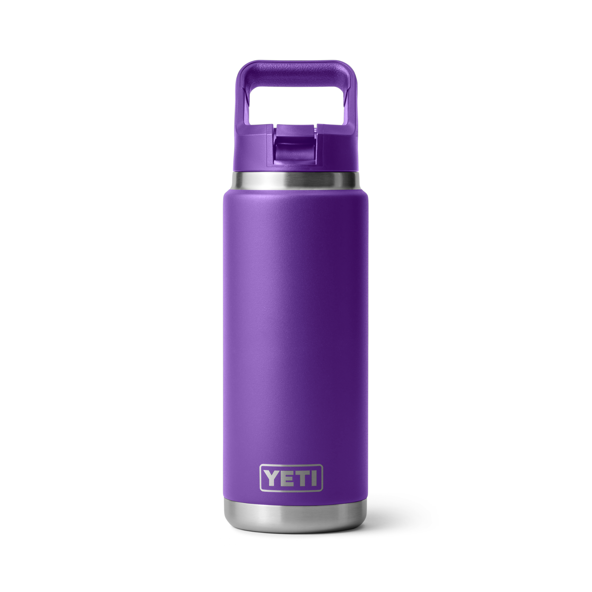 Yeti Rambler 26oz/769ml Insulated Bottle with Colour Straw Cap (Pace Purple)