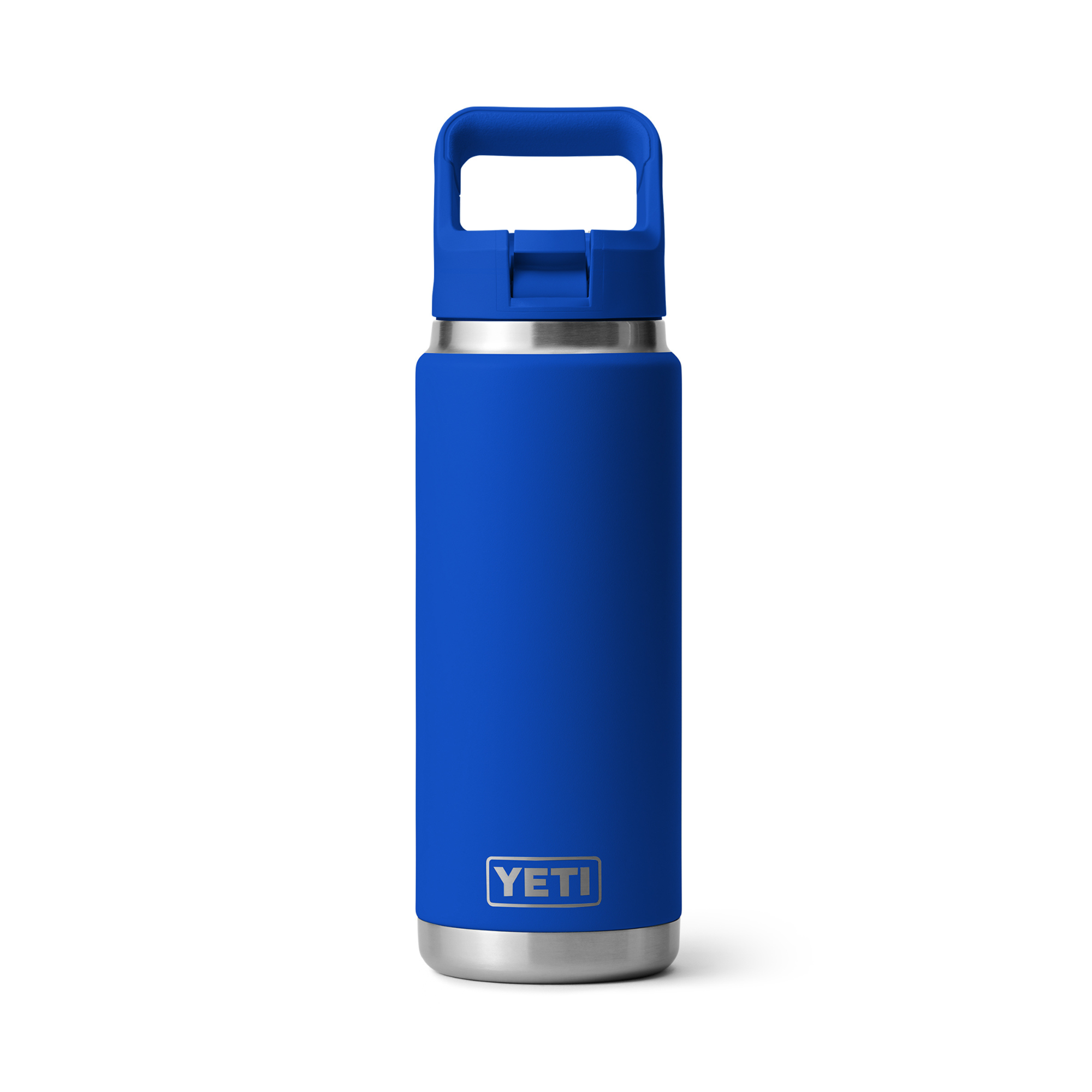 Yeti Rambler 26oz/769ml Insulated Bottle with Colour Straw Cap (Royal Blue)