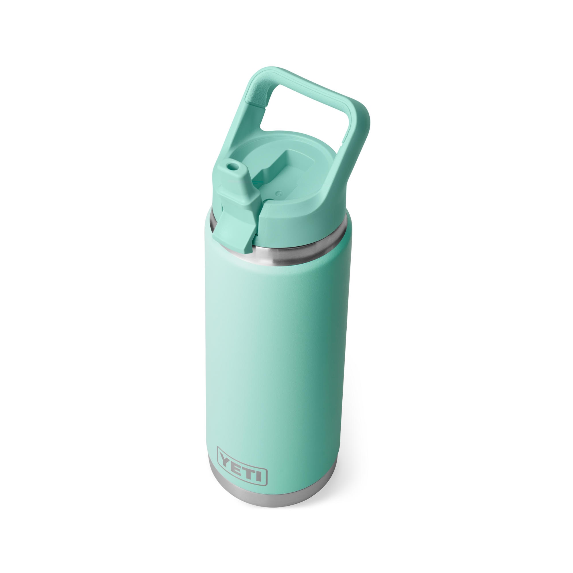 Yeti Rambler 26oz/769ml Insulated Bottle with Colour Straw Cap (Sea Foam)
