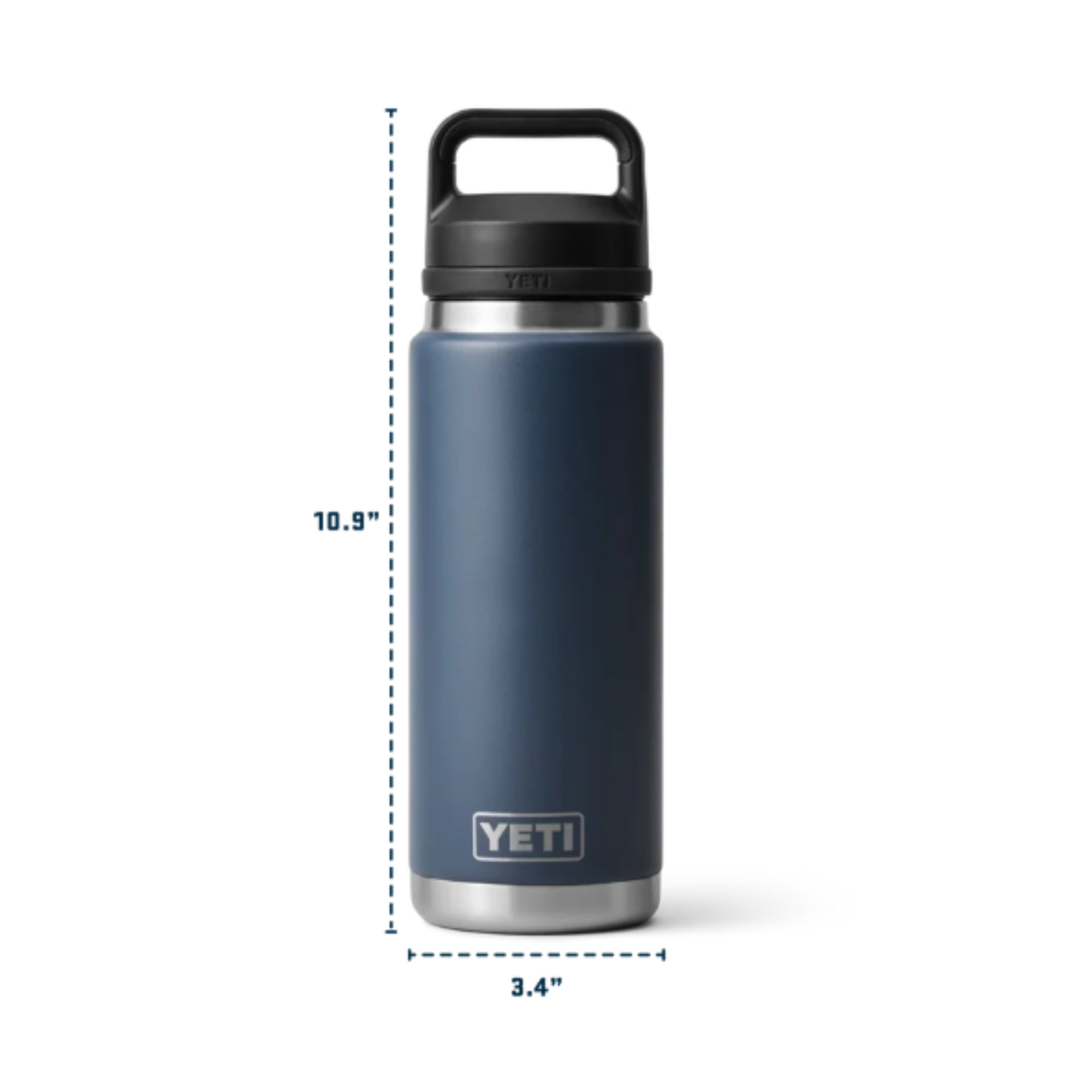 Yeti Rambler Insulated Bottle with Chug Cap 26oz 769ml Measurements