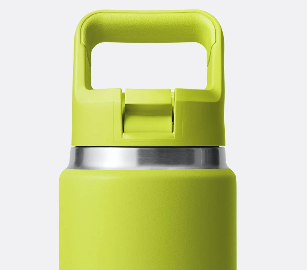 Yeti Rambler 26oz/769ml Insulated Bottle with Colour Straw Cap (Rescue Red)