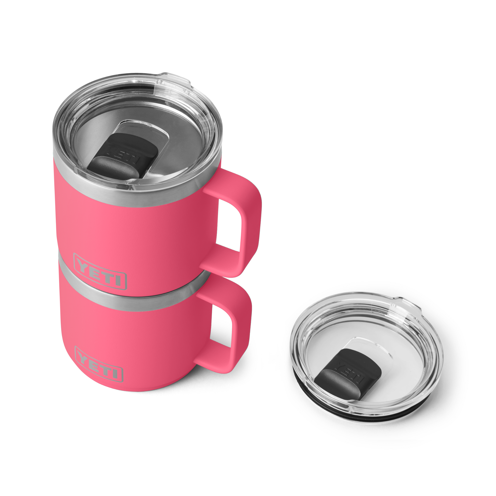 Yeti Rambler 14oz/414ml Mug with Magslider Lid (Tropical Pink)