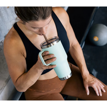 Load image into Gallery viewer, Yeti Rambler Mug with Straw Lid (35oz/1L)(Firefly Yellow)