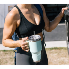 Load image into Gallery viewer, Yeti Rambler Mug with Straw Lid (35oz/1L)(Firefly Yellow)