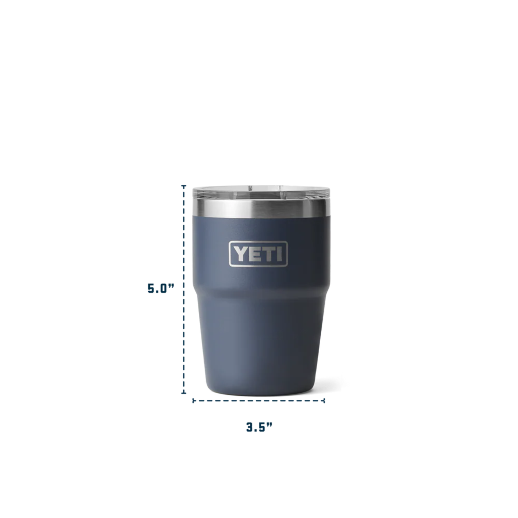 Yeti Rambler Stackable Cup with Magslider Lid 16oz 473ml Dimensions