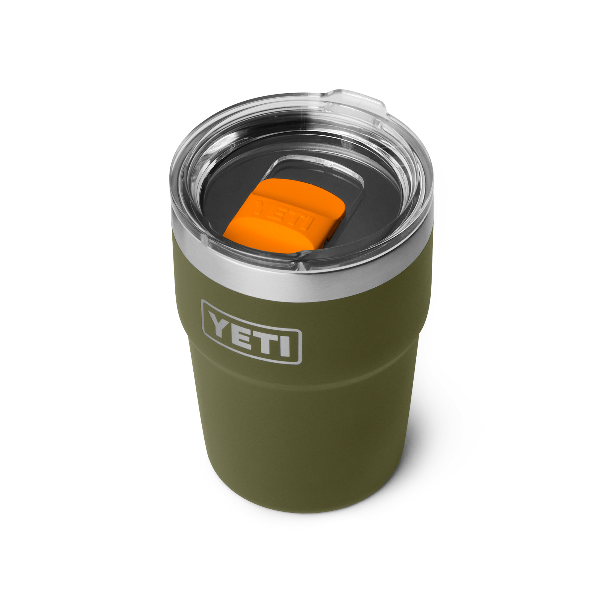 Yeti Rambler Stackable Cup with Magslider Lid 16oz 473ml Olive King Crab Orange 70000007125 Yeti-Stackable16ozCupMS