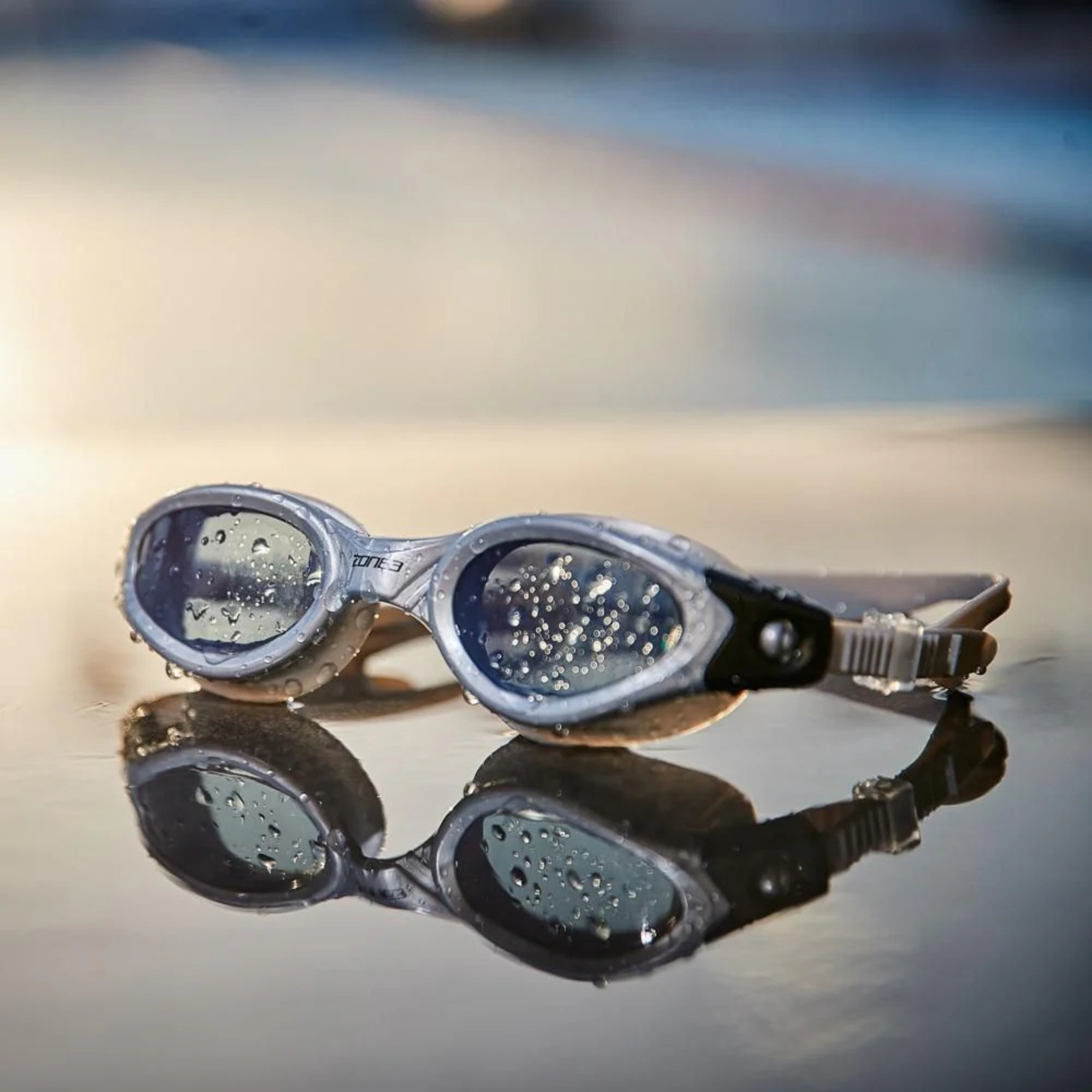 Zone 3 Apollo Smoke Tinted Swim Goggles (Silver/Grey)