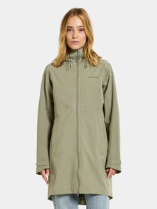 Didriksons Women's Bea 6 Waterproof Raincoat (Dusty Olive)
