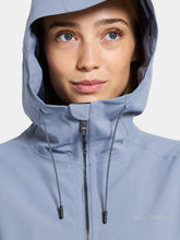 Load image into Gallery viewer, Didriksons Women&#39;s Bea 6 Waterproof Raincoat (Glacial Blue)
