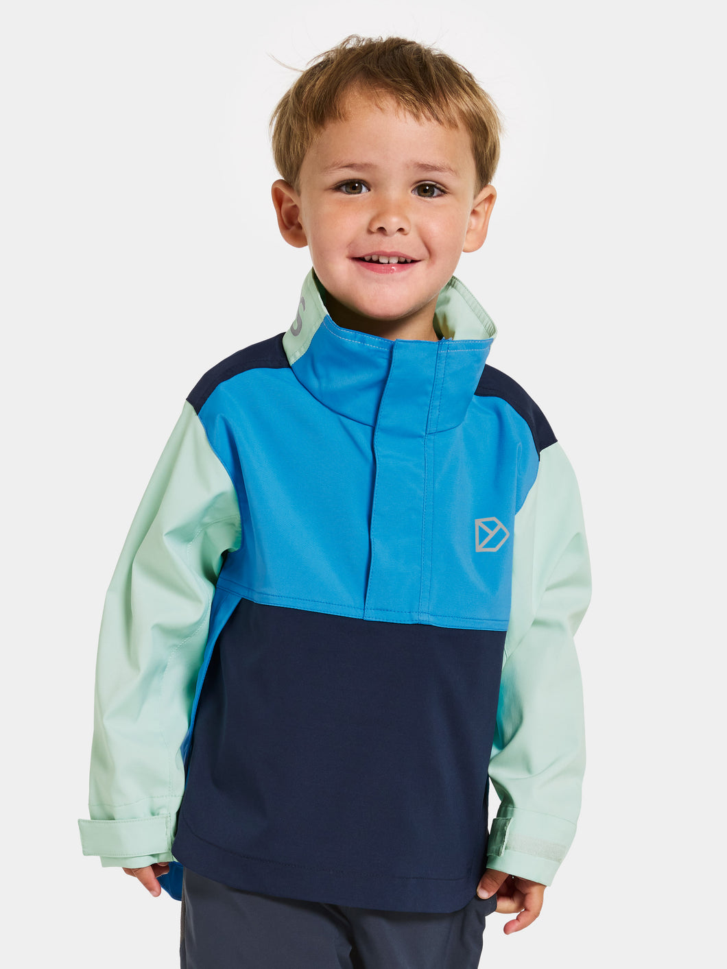 Didriksons Kids Lingon Windproof Pullover Anorak (Pale Mint)