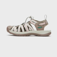 Load and play video in Gallery viewer, Keen Women's Whisper Closed Toe Sandals (Taupe/Coral)