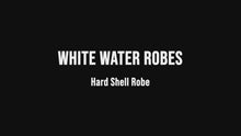 Load and play video in Gallery viewer, White Water Robes Unisex Hardshell Changing Robe - Adults (Black/Grey Lining)