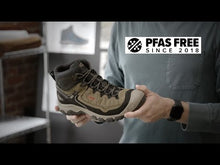 Load and play video in Gallery viewer, Keen Men's Targhee IV Waterproof Mid Trail Boots Boot (Sea Turtle/Roast Pecan)