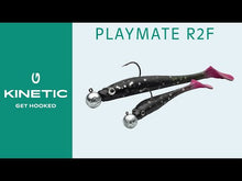 Load and play video in Gallery viewer, Kinetic Playmate R2F Soft Plastic Lure (120mm/25g/#5/0)(Shiner)(2 Pack)