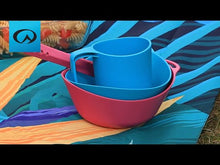 Load and play video in Gallery viewer, Lifeventure Ellipse BPA Free Camping Bowl (Teal)
