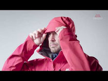 Load and play video in Gallery viewer, Mountain Equipment Men's Makalu 3L Gore-Tex Jacket (Imperial Red/Crimson)