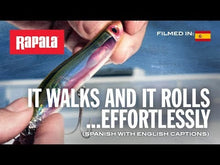 Load and play video in Gallery viewer, Rapala MaxRap Walk&#39; n Roll Lure (13cm/29g/Size 2)(HD Red Head UV)
