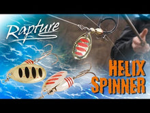 Load and play video in Gallery viewer, Rapture Windex Helix Spinning Metal Lure (Size 2/4.5g)(Gold/Black)