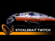 Load and play video in Gallery viewer, Savage Gear 3D Sticklebait Twitch Lure (5.5cm/Sinking/7g)(Brown Trout Smolt)