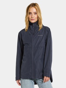 Didriksons Women's Tilde 4 Waterproof Rain Jacket (Dark Night Blue)