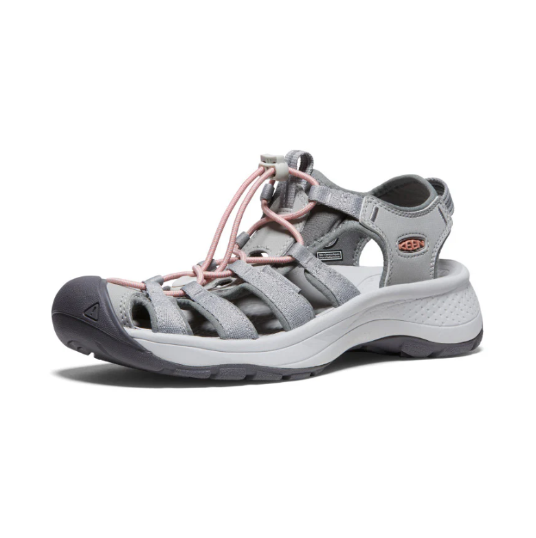 Keen Women s Astoria West Closed Toe Sandals WIDE FIT Grey Coral Landers Outdoor World Ireland s Adventure Outdoor Store