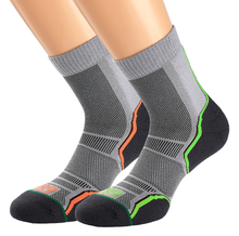 Load image into Gallery viewer, 1000 Mile Men's Trail Merino Blend Single Layer Socks - 2 Pair Pack (Grey)