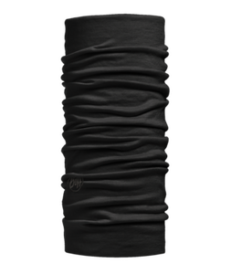 Lightweight Merino Wool Buff (Solid Black)