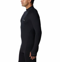 Load image into Gallery viewer, Columbia Men's Omni-Heat Midweight Stretch Long Sleeve Half Zip Baselayer Top (Black)