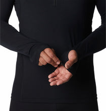 Load image into Gallery viewer, Columbia Men&#39;s Omni-Heat Midweight Stretch Long Sleeve Half Zip Baselayer Top (Black)
