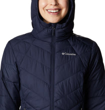 Load image into Gallery viewer, Columbia Women&#39;s Heavenly Hooded Insulated Jacket (Dark Nocturnal)
