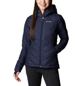 Columbia Women's Heavenly Hooded Insulated Jacket (Dark Nocturnal)