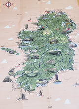 Load image into Gallery viewer, Salty Sea Sisters Swim Map of Ireland