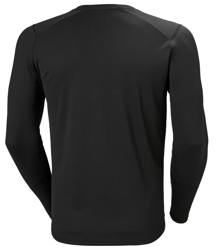 Helly Hansen Men's Lifa Active Crew Neck Long Sleeve Base Layer Top (Black)