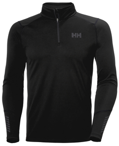 Helly Hansen Men's Lifa Active Half Zip Long Sleeve Base Layer Top (Black)