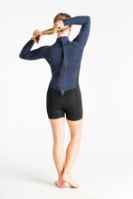 Load image into Gallery viewer, C-Skins Women’s Solace 3/2 Boyleg Spring Wetsuit (Black/Blue/Saffron)
