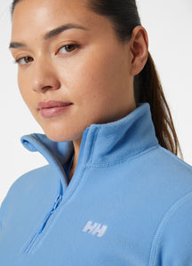 Helly Hansen Women's Daybreaker Polartec Half Zip Fleece Top (Bright Blue)