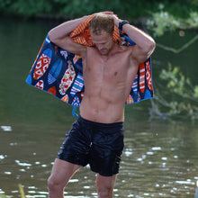 Load image into Gallery viewer, Lifeventure Recycled SoftFibre Travel Towel (Giant)(Surfboards)