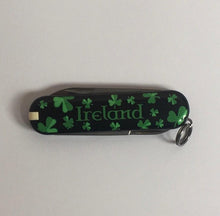 Load image into Gallery viewer, Victorinox Swiss Army Knife: Classic Black with Shamrock (7 Tools)