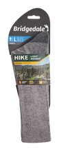 Load image into Gallery viewer, Bridgedale Men's Hike Lightweight Merino Comfort Boot Length Socks (Grey)
