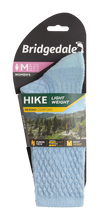 Load image into Gallery viewer, Bridgedale Women's Hike Lightweight Merino Comfort Boot Length Socks (Powder Blue)