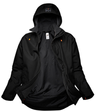 Load image into Gallery viewer, Helly Hansen Workwear Men's Oxford HT Waterproof Shell Jacket (Black)