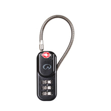 Load image into Gallery viewer, Lifeventure TSA Zipper Combi Lock (Black)