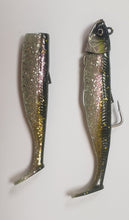 Load image into Gallery viewer, Savage Gear Minnow Weedless 2+1 Soft Lure (10cm/Sinking/16g)(Green/Silver)